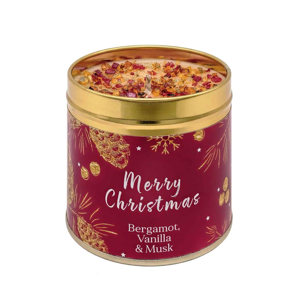 Best Kept Secrets Merry Christmas Elegance Tin Candle £8.99